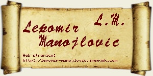 Lepomir Manojlović vizit kartica